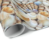 Schöne Muscheln, Sommer, Strand, Muscheln Geschenkpapier (Rolleneckpunkt)