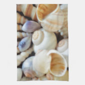 Schöne Muscheln, Sommer, Strand, Muscheln Geschirrtuch (Vertikal)