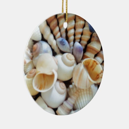 Schöne Muscheln, Sommer, Strand, Muscheln Keramik Ornament (Rechts)