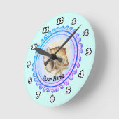 Schöne Muscheluhr Runde Wanduhr (Winkel)