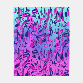 Schöne Musik Aqua Blue Pink Warme Fleece