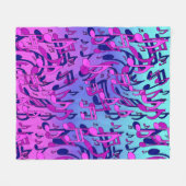 Schöne Musik Aqua Blue Pink Warme Fleece (Vorderseite (Horizontal))