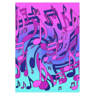 Schöne Musik Farbenfrohe Drehtafeln Pink Aqua Tischdecke