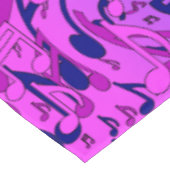 Schöne Musik Farbenfrohe Drehtafeln Pink Aqua Tischdecke (Schrägansicht)