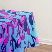 Schöne Musik Farbenfrohe Drehtafeln Pink Aqua Tischdecke (Beispiel)