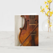 Schöne Musik - Geige Karte (Gelbe Blume)