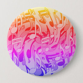 Schöne Musik Happy Colors Lebhafte Musikszenen Button