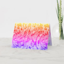 Schöne Musik Happy Colors Upbeat Musical Design Karte