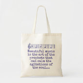 Schöne Musik ist die Kunst - Musikangebot Tragetasche (Vorne)