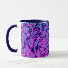 Schöne Musik Lebhaftes, buntes Upbeat Design Tasse