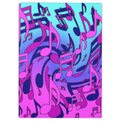 Schöne Musik Musical-Notizen Living Upstream Künst Klemmbrett (Rückseite)