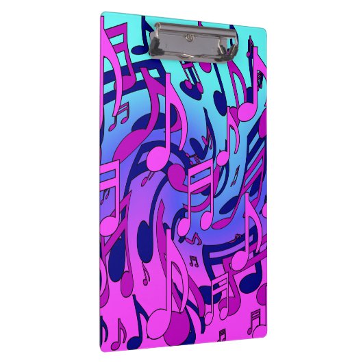 Schöne Musik Musical-Notizen Living Upstream Künst Klemmbrett (Rechts)