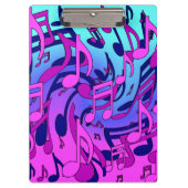 Schöne Musik Musical-Notizen Living Upstream Künst Klemmbrett (Vorderseite)