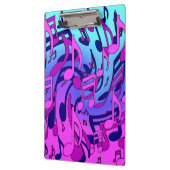 Schöne Musik Musik Noten Lebhaft Upbeat Künstleris Klemmbrett (Links)