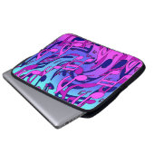 Schöne Musik Musik Noten Lebhaft Upbeat Künstleris Laptopschutzhülle (Vorne Knopf)