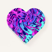 Schöne Musik Musik Noten Lebhaft Upbeat Künstleris Notizblock (Vorderseite)