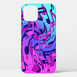 Schöne Musik Musikalisches Muster Pink Lila Aqua Case-Mate iPhone Hülle