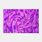 Schöne Musik Ultra Violet Musikdesign Fußmatte (Vorderseite)