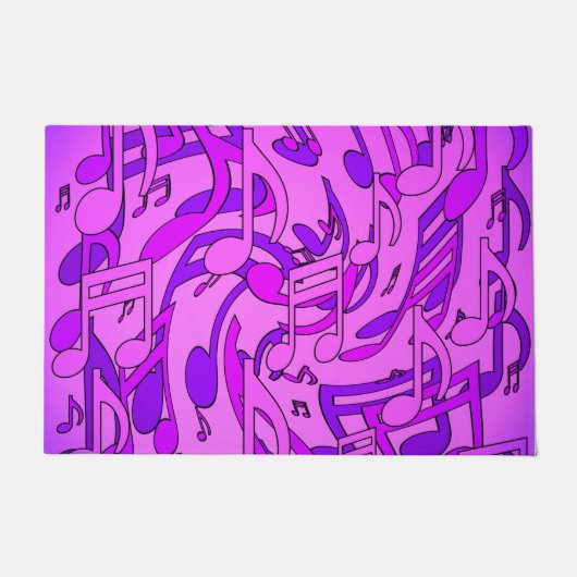 Schöne Musik Ultra Violet Musikdesign Fußmatte (Vorderseite)