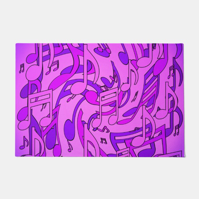 Schöne Musik Ultra Violet Musikdesign Fußmatte (Vorderseite)
