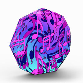 Schöne Musik Upbeat farbenfrohe musikalische Notiz Fotoblock