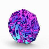 Schöne Musik Upbeat farbenfrohe musikalische Notiz Fotoblock (Rechts)