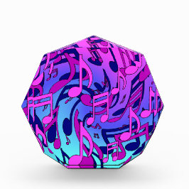 Schöne Musik Upbeat farbenfrohe musikalische Notiz Fotoblock