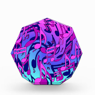 Schöne Musik Upbeat farbenfrohe musikalische Notiz Fotoblock