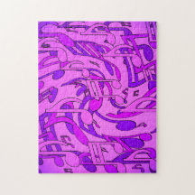 Schöne Musik Upbeat Lila Noten Pink