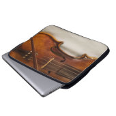 Schöne Musik--Violine Laptopschutzhülle (Vorne Knopf)