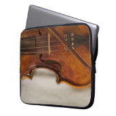 Schöne Musik--Violine Laptopschutzhülle (Vorderseite Links)