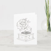 Schöne Musikgrusskarte Karte (Vorderseite)