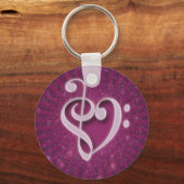 Schöne Musiknoten Schlüsselanhänger (Vorderseite)