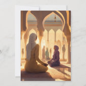 Schöne muslimische Amerikanerinnen Dankeskarte (Rückseite)