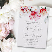 Schöne Mute Lavender farbenfrohe Blumenhochzeit Einladung