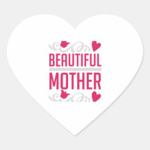 Schöne Mutter Elegante Blumen Herz Typografie G