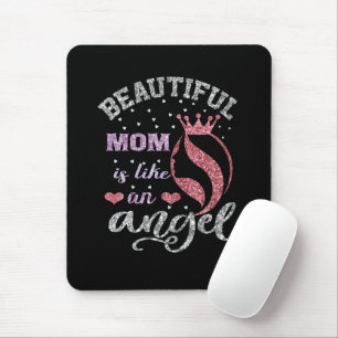 Schöne Mutter ist wie ein Engel Mousepad