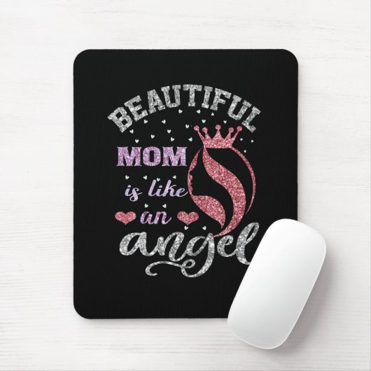 Schöne Mutter ist wie ein Engel Mousepad (Mit Mouse)