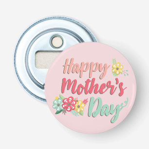 Schöne Mutter Muttertag Rosa Hintergrund Flaschenöffner