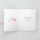 Schöne Mutter Rosa Lotus, Muttertag, Geburtstag Karte (Innenseite)