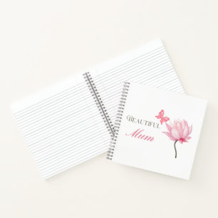 Schöne Mutter Rosa Lotus, Muttertag, Geburtstag Notizblock