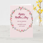 Schöne Mutter Schwiegermutter Tag Rosen Karte (Gelbe Blume)