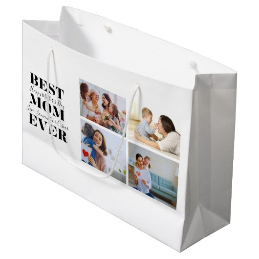 Schöne Mutter-Tag Geschenktasche Große Geschenktüte (Vorderseite Schrägansicht)