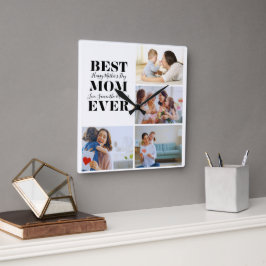 Schöne Mutter-Tag-Geschenkuhr Quadratische Wanduhr