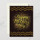 Schöne Mutter-Tag Golden Foil Postkarte (Vorne/Hinten)