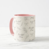 Schöne Mutter Tasse (Vorderseite Links)