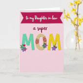 Schöne Mutter Tributkarte Karte (Gelbe Blume)