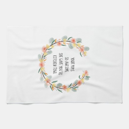 Schöne Mutter zu Tochter Küchentüchern Geschirrtuch (Horizontal)