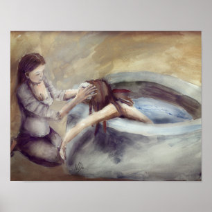 Schöne Mutterschaft - weibliche Unterstützung Poster