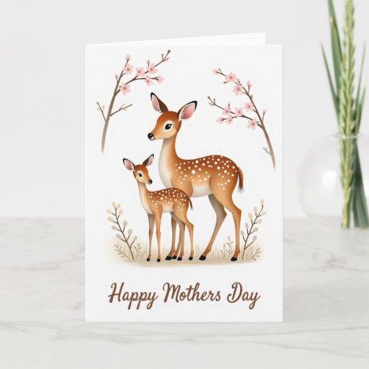 Schöne Muttertag-Eulenkarte Karte (Vorderseite)